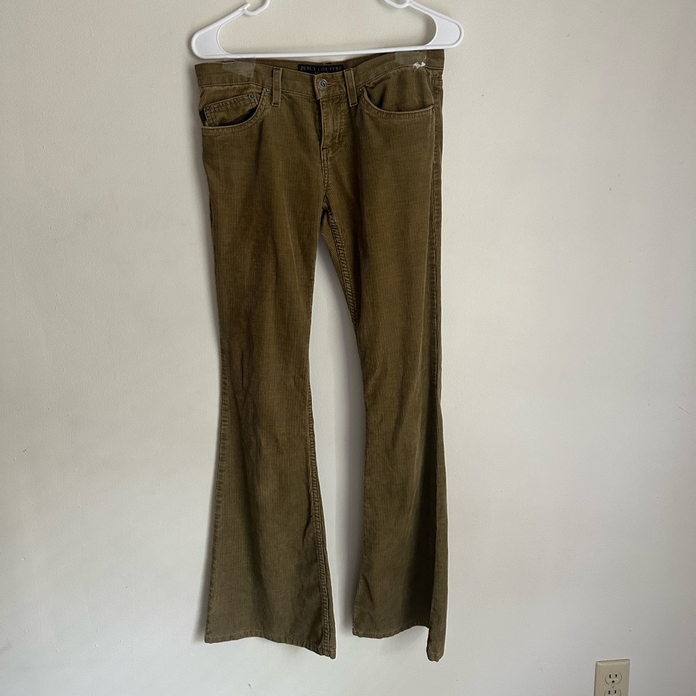 Olive Green Juicy Couture Flare Jeans
